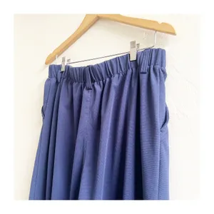 Halara Wide Leg Pants Womens XL Petite Navy Blue Pleated Office Wear Minimalist thumbnail 4