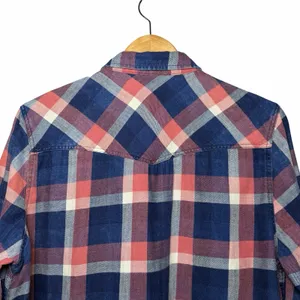 American Eagle Boyfriend Fit Shirt Womens XL Plaid Snap Button Western Cowgirl thumbnail 6
