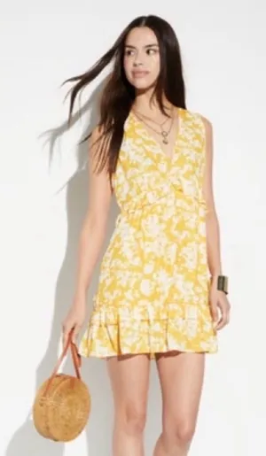 Ramy Brook Merida Yellow and White Floral‎ Dress size 0 thumbnail 1