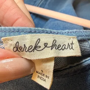 Derek Heart Womens Small Blue Denim Look Bodycon Dress Sleeveless‎ Mini NWOT thumbnail 2