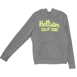 Hollister Graphic Pullover Hoodie Gray‎ Y2K California Surf Spell Out Coastal M thumbnail 2