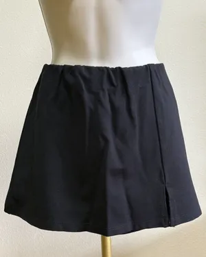 American Eagle Womens Black Large Skort With Slit Mini Skirt thumbnail 1
