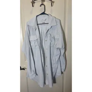 Ashley by 26 International Duster Shirt Jacket Long‎ Light Gray Corduroy Large thumbnail 2