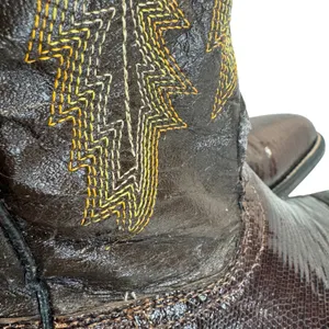 Circle G Boots Womens‎ 6.5 Brown Exotic Lizard Skin Leather Western Cowboy Boho thumbnail 10