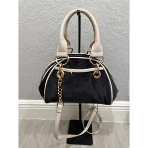 Juicy Couture Dreamy Juicy Satchel in Black Liquorice Rhinesones NEW thumbnail 6