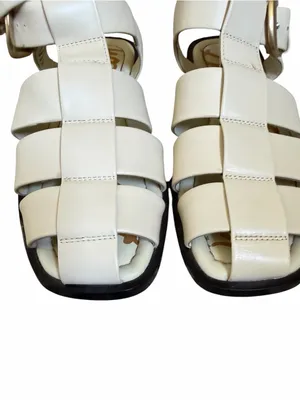 SAM EDELMAN Dawn Fisherman Flat Sandals Cream 6.5 thumbnail 8