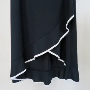 Vintage 90s Taboo Black & White Ruffle Cocktail Dress thumbnail 6