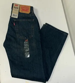 Levi’s 505 straight-fit jean loose in hip & thigh blue jeans thumbnail 1