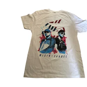 Wisin Yandel La Ultima Mision Tour Tee White Mens large Concert Graphic Shirt thumbnail 3