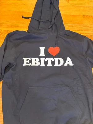 I Heart Ebitda Accounting Sweatshirt Hoodie Black L Unisex thumbnail 2