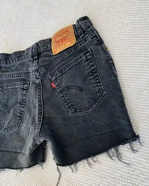 Vintage Levis 517 Black High Rise Shorts thumbnail 7