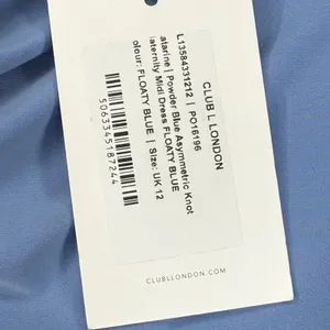 Club L London Katarine Powder Blue Asymmetric Knot Maternity Midi Dress Sz 8 NEW thumbnail 6