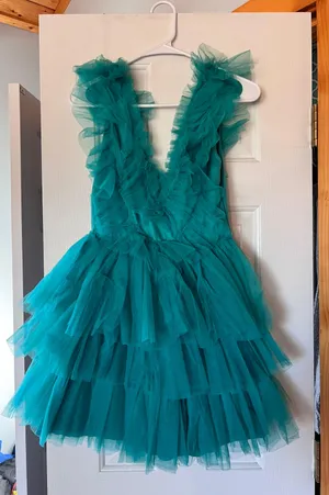Triple Threads Teal Tulle Dress thumbnail 2