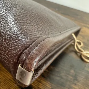 Yves Saint Laurent Vintage Shoulder Bag Small Brown Leather YSL thumbnail 8