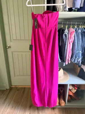 Lulus Iconic Excellence Asymmetrical Strapless Black Maxi Dress thumbnail 3