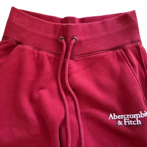 Abercrombie & Fitch Soft Collection Sunday Jogger Sweatpant Dk Red Sz S Pockets thumbnail 3