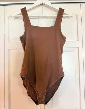Old Navy brown square neck bodysuit size xs thumbnail 2