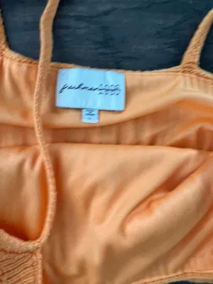 Orange knit skirt and crop set Size L thumbnail 3