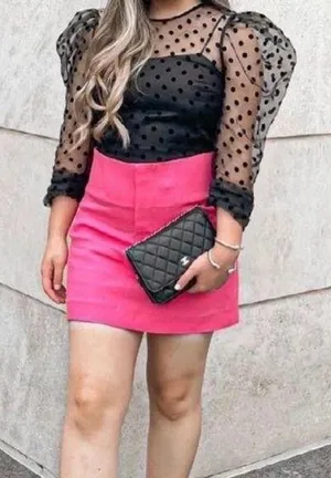 ZARA Organza Blouse thumbnail 1