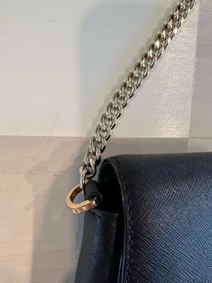 kate spade new york tilden place alek black saffiano leather flap shoulder bag purse thumbnail 3
