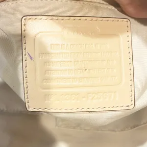 COACH F25671‎ B4/Sand Peyton Cora Dome Satchel FLAWED Shoulderbag thumbnail 7