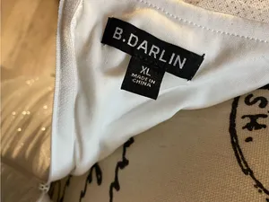NWT B. Darlin Junior’s Off-Shoulder Glitter White Mesh Ruched Bodycon Dress thumbnail 9