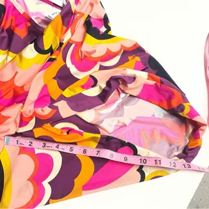 Imperfect Trina Turk retro‎ floral caftan tunic dress xs swim cover resort dress thumbnail 13