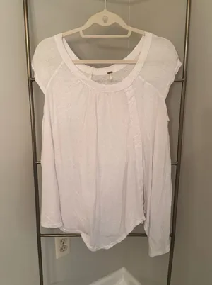 Free People White Top thumbnail 1