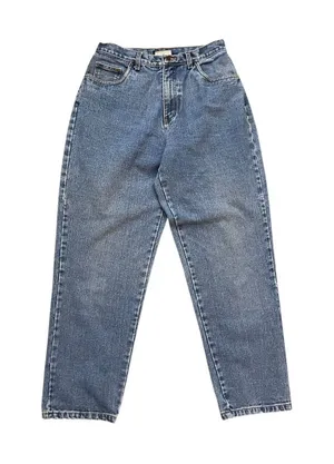 Vtg 90s Bill Blass Easy Fit Mom Jeans High Rise Vintage Wash Blue 14 thumbnail 1