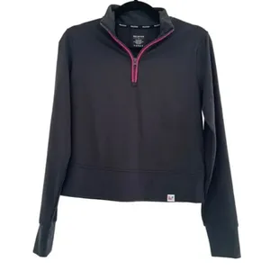 Peloton DreamBlend Half Zip Pullover Black Size XS NWT Ultra Soft Athleisure thumbnail 2