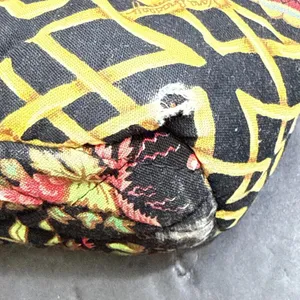 Vera Bradley Iconic Small Tote Bag MING Black Bamboo Floral Quilted Y2K Purse‎ thumbnail 8