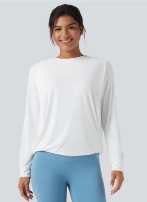 HALARA Classic White Long Sleeve Top thumbnail 1