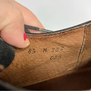 Santana Canada black leather‎ lace up shoes size 8.5 thumbnail 8