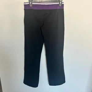 Alo Yoga Pants Leggings Wide Leg Small Black Purple Loose Fit CoolFit thumbnail 5