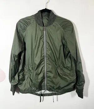 Prana Windbreaker Jacket Womens‎ Medium Olive Green Zip Up thumbnail 1
