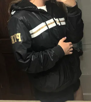 PINK Black Bomber Jacket thumbnail 1