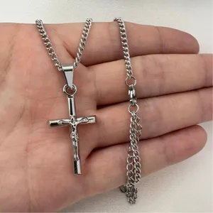 Cross Pendant Necklace for Men Women,Streetwear Hip Hop Unisex Style thumbnail 4