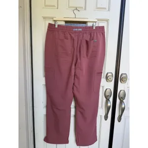FIGS Dowa Relaxed Straight Leg Scrub Pants Mauve Pink Size XXL NEW thumbnail 2