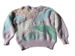 Jaclyn Smith Lavender and Mint Women's Sweater thumbnail 1