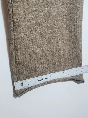 Heather Brown High Rise Cropped Sweater Pants Approx. Size Small to Medium thumbnail 7