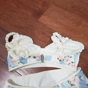 For Love & Lemons Charleston Floral Bikini Set XS Top S Bottom Mixed Size thumbnail 3