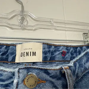 Sézane High Rise Straight Leg Jeans 27 Vintage Blue 100% Cotton Denim thumbnail 4