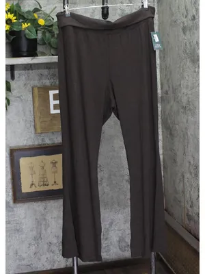 NWT Wild Fable Cozy Flare Mid-Rise Pull-On Pants 94673302 Brown 2X thumbnail 2