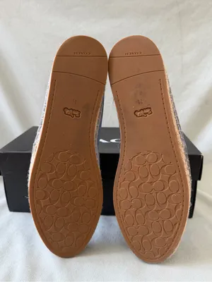 Coach Women's Carson Signature Jacquard Espadrille Loafers Lather Blue Size 11B thumbnail 9