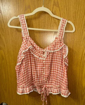 Gingham American Eagle Tank Top thumbnail 1