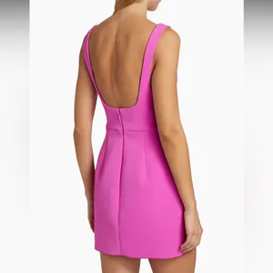 Worn Once! Acler Hewton Pink Pin-Tuck Mini Dress | Size 6 thumbnail 2