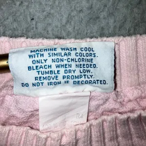 Vintage Pastel Sweatshirt Women‎ XL 90s Textured Grandma Coquette Pink Retro Y2K thumbnail 6