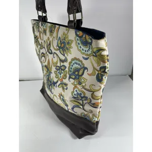 Gregg Gift Company Grace Collection Floral Tote Zip Lined Pockets Charm Card thumbnail 5
