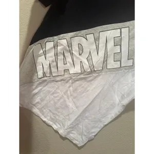 NWT Disney Parks Our Universe Marvel Ringer T-shirt Multi-Color Design Logo M thumbnail 2
