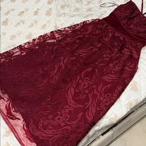 MSSP garnet velvet dress Red Size 6 thumbnail 5